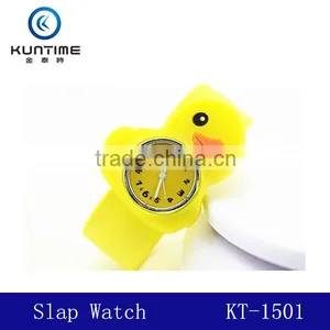 2014 New Watch Rubber Duck Slap Watchcheap Wholesale Kids Slap Watches Silicone thumbnail-1