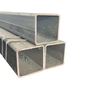 Building Material MS ERW Hollow Section Square Rectangle Pipe Hollow Iron Pipe Welded Black Steel Pipe Tube thumbnail-2