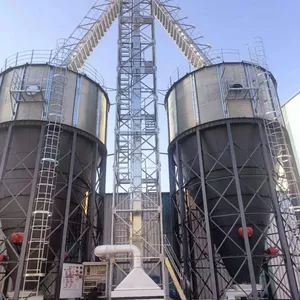 500T Hopper Bottom Grain Silo for Corn Wheat Rice Soybean Paddy Grain Storage System thumbnail-3