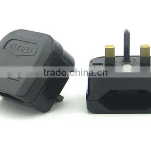 CE ROHS BSI Approved Upgrade UK HK Ireland Malaysia Singapore Type G to EU Type C Plug Travel Adapter Converter thumbnail-3