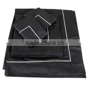 100% Cotton / Cotton/polyester White or Dyed Hotel Flat Sheets thumbnail-1