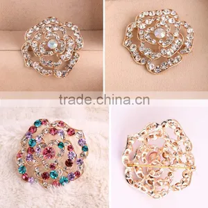 Corsage Wholesale Noble Scarf Buckle Crystal Brooch thumbnail-4