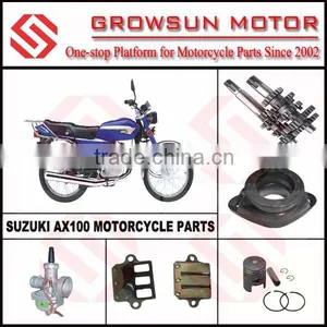 Suz. AX100 Motorcycle Parts, Main Shaft, Counter Shaft, Carburetor, Carburetor Intake Pipe thumbnail-1