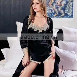 Noya Customized ZM 0460 Light Women Pajamas Three-piece Set thumbnail-1
