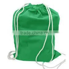 Green Cotton Drawsting Bag 2015 thumbnail-2