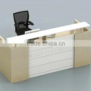 Modern Fashion Beauty Salon White Reception Desk Office Counter Table Design (SZ-RTB025-1) thumbnail-6