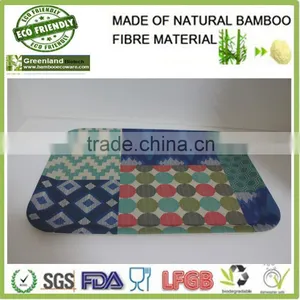 Factory Wholesale Decaled Square Tray Made of Bamboo Fibre Eco Friendly, Bamboo Tray for Party Holding Food and Drink thumbnail-2