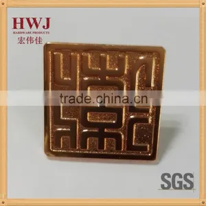 Die Cast Metal Badge, Custom Metal Badge, Rose Gold Color Metal Badge thumbnail-1