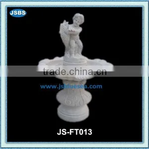 White Stone Angel Water Fountain Outdoor thumbnail-5