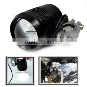 BJ-SPL-001 CNC Spotlight Fog Light Waterproof U2 Driving Flashing 10W Led Spot Light for Motorcycle thumbnail-1