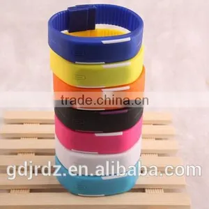 Made in China Environmentally Friendly LED Energy Saving Display Mode and Colorful Led Bracelet Watch thumbnail-2