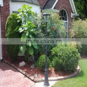 Outdoor Black Solar LED Post Lamp thumbnail-3