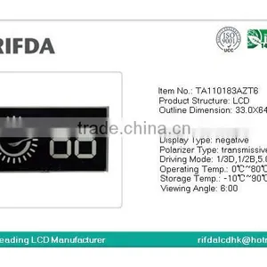 Black Background 2 Digit Custom Lcd Display Panel thumbnail-2