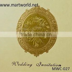 Unique European Style Rippled Royal Wedding Invitation Greeting Cards for Sale(MWC-027) thumbnail-2