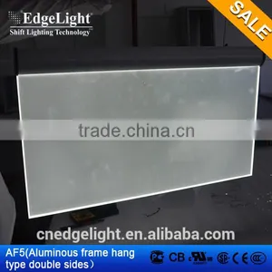Edgelight Led Lightbox Display Double Sides Visible Board, Hanging Frame for Sign Advertising Lightbox thumbnail-4