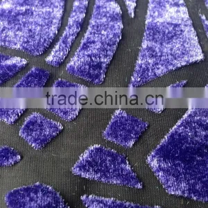 Color Brilliancy of Devoured Out Visco Silk Velvet Fabric thumbnail-2