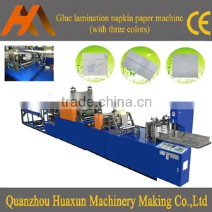 Automatic Printing Serviette Tissue Napkin Embossed Lamination Folding Machine thumbnail-1