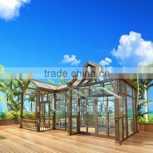 Pop up Elegant Design Aluminum Alloy Glass House Sunroom thumbnail-5