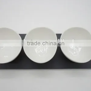 [factory Direct] 26.5x10cm Cut Edge Rectangle Slate Coaster With 3 Notches And 3 Cups Item BD-26P510D1AK thumbnail-3