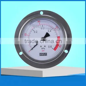 4 Inch All Stainless Steel Seismic Pressure Gauge thumbnail-1