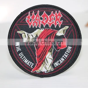 2016 Round Shape Custom in Wholesale Woven Patch for Clothing thumbnail-4