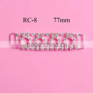 Stock Hot Selling Round Circle Crystal Rhinestone Connector for Headband/hairwear(RC-8) thumbnail-1