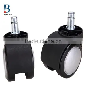 2016 Hot-sale Special Waterproof 2"white Painting Nylon Plastic PU Rubber Coating Caster for Office Chair thumbnail-4