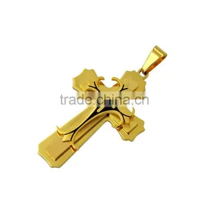 Kindy Jewelry JCN0328 High Quality Stainless Steel Cross Necklace Pendant thumbnail-5