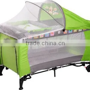Double Layer Baby Playpen,Travel Cot Baby Furniture thumbnail-1