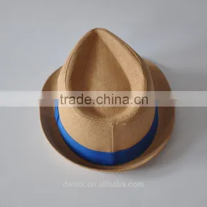 New Fashion Custom Made Band 58CM 100%Paper Trilby Hats thumbnail-3