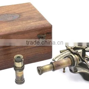 Beautiful Vintage Nautical Brass Sextant -home Decor Sextant -gifted Sextant 1038 thumbnail-3