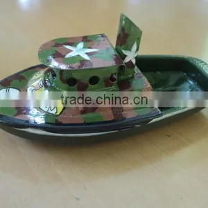 Military Painted Tin Toys Boats thumbnail-1