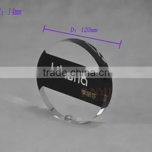 Custom Clear Round Acrylic Awards With Printing thumbnail-4
