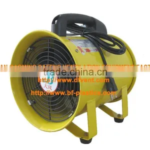 8'' 220V/50/60Hz Yellow Industrial Portable Ventilator thumbnail-2