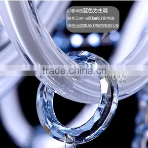 Fashion Colored Cristal Chandelier Modern Blue Glass Chandelier MDS36 L6 thumbnail-2
