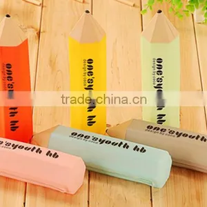 Fashion Design Silicone Pencil Shape Pencil Case thumbnail-1