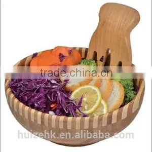 Bamboo Salad Bowls Set thumbnail-2