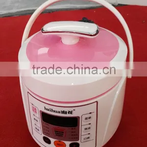 2016 New Cute Portable 2L White Black Pink Baby Multi Camping Rice Pressure Cooker Mini Travel Cookers With Handle thumbnail-6