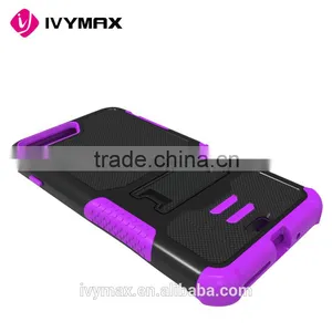 IVYMAX Hot Sell Shockproof pc and Silicone Material Hard Shell Kickstand Armor Combo Case for Apple Iphone 7 Plus thumbnail-3