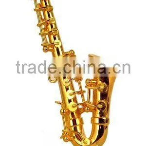 Gold and Copper Material Maked Gild Mini Soprano Saxophone thumbnail-2