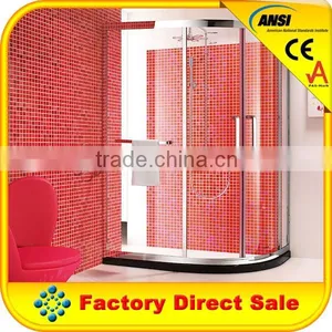 3/8 Frameless Glass to Glass Hinge Shower Door Steam Unit. thumbnail-6