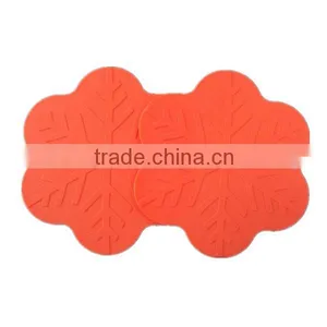 High Temperature Resistance Silicone Mat/snowflake Shape Table Mat/custom Made Cup Mat thumbnail-1