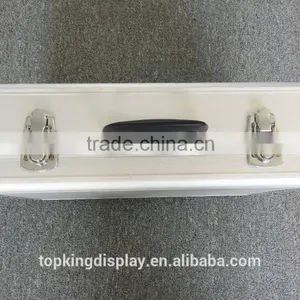 High Quality Exquisite Standard Convenient Aluminum Catalogue Shelf Model FT With Acrylic or Wooden Tray thumbnail-5