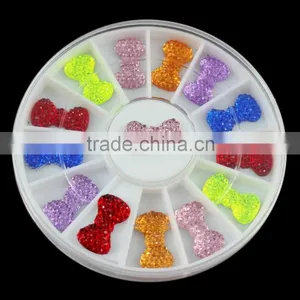 2015 Hot Selling Colorful Bow UV Gel Nail Art Decoration Sticker thumbnail-1