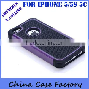 2014 Hot Design Soft Silicon Case With Hard Back Case For IPhone 5 5S thumbnail-2