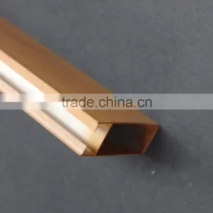 Non-flammable Suspended Metal Ceiling Panel Wood Grain Aluminum Square Tube Screen Ceiling thumbnail-5