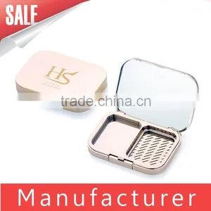 Wholesale Luxury Gold Empty Makeup Compact With Mirror thumbnail-1