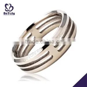 2015 Cheap Price Jewelry 316l Stainless Steel Print Ring thumbnail-1