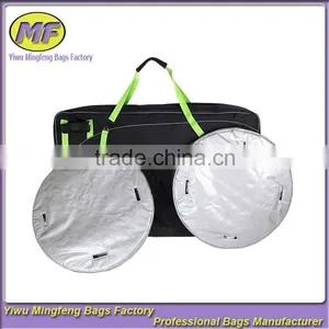Polyester Bicycle Carry Bag Folding Bike Bag With Wheels With Two Pieces Spare Tire RYB075 thumbnail-1