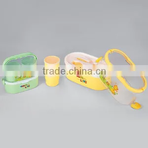 The Handle Set Plastic Lunch Box for Kids thumbnail-1